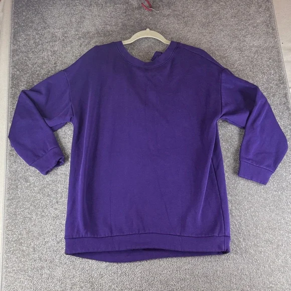 Fabletics Long Sleeve Sweatshirt Sweater Purple Womens S Athletic Active Women S - Picture 1 of 6